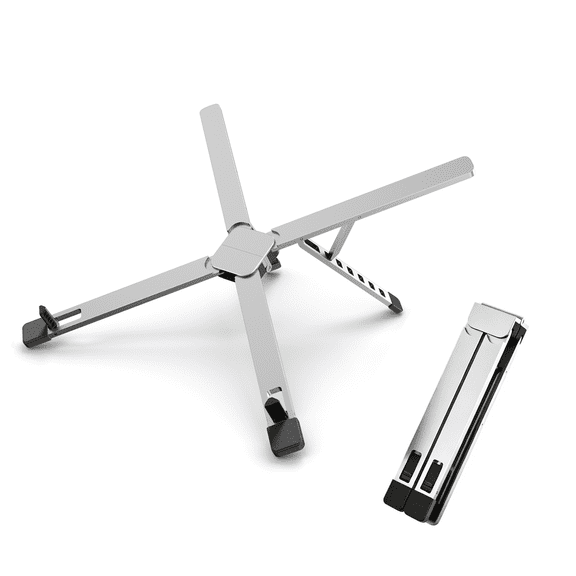 Portable Laptop Stand, Adjustable Laptop Holder Riser Computer Suitable for All Models of Desk Notebook Mount for Desk(Silver Gray)