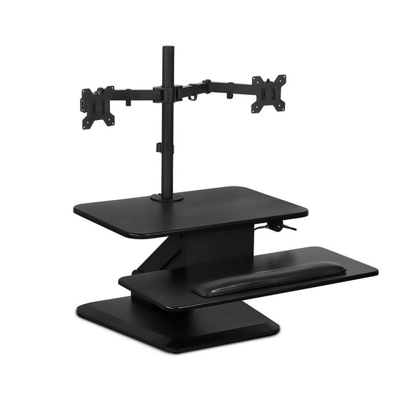 MountIt! Sit Stand Workstation Standing Desk Converter With Dual