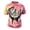 Hot Pink, variant on Mens T-Shirt Vintage Rock Music Instrument Graphic Print Crew Neck Short Sleeve Tops, Hop Streetwear Guitar Drum Note Casual Tee for Concert Daily Party Wear(White,S)