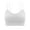 White(Only One）, variant on Deago V Neck Cami Bra Padded Seamless Bralette Straps Sleeping Bra for Women Girls (Black, M)