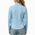 thumbnail image 4 of Aofany Girls' Fall Winter Solid Jackets Ruffle Hem Long Sleeve Athletic Jacket Stand Collar Zip Yoga Coats 3-15Years, 4 of 6