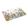 thumbnail image 2 of Disketp Herbs And Wildflowers Mat For Front Door Outside - Doormat Outdoor Entrance - Welcome Mats Outdoor,Outside Entry And Outdoor Entrance 16''X24'', 2 of 9