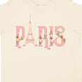 thumbnail image 4 of Inktastic Pink Paris Eiffel Tower with Flowers Boys or Girls Toddler T-Shirt, 4 of 5