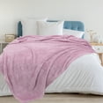 thumbnail image 2 of PiccoCasa Fluffy Fleece Blanket Lightweight Plush Throw Blanket for Couch Sofa Bed, Lavender Twin(60" x 78"), 2 of 6