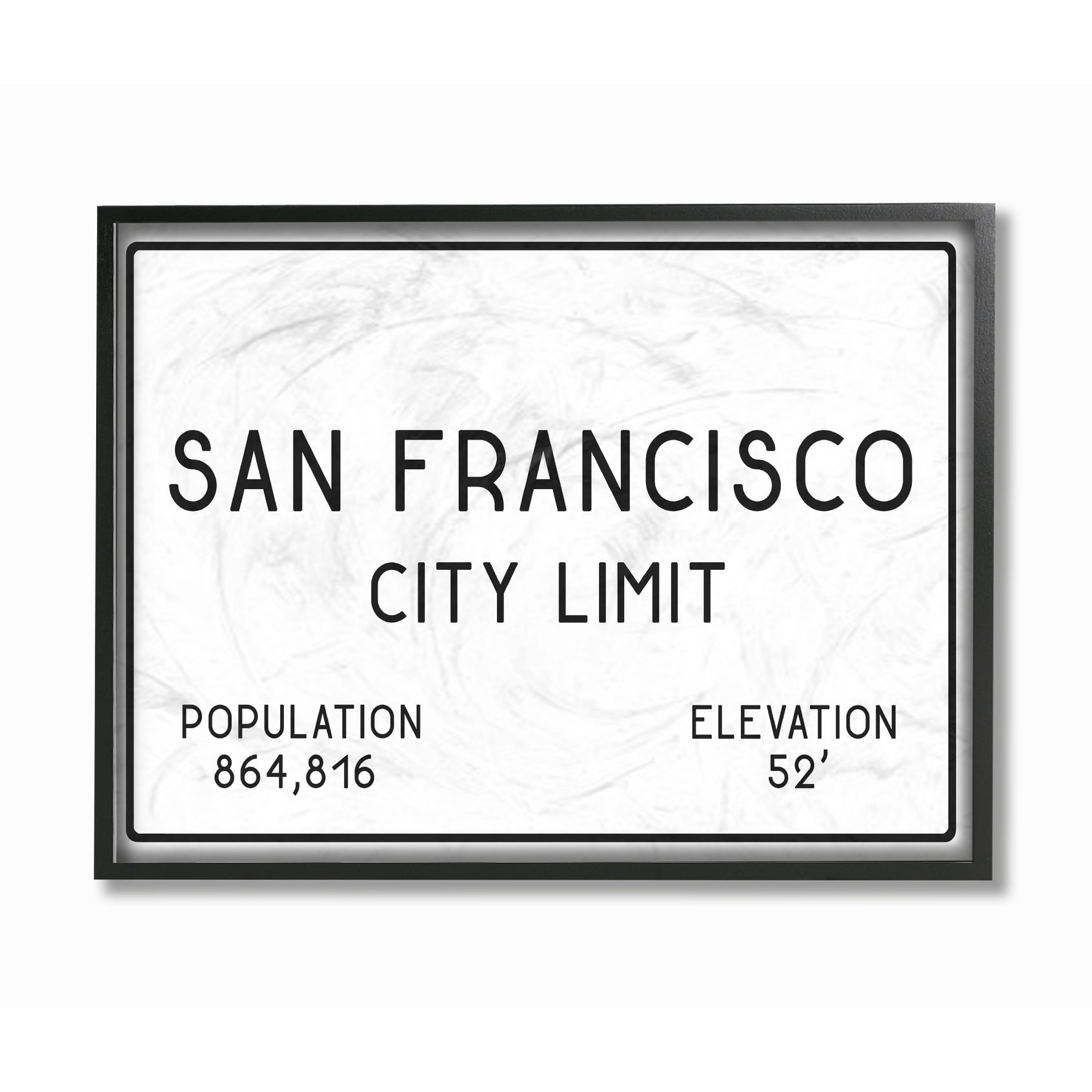 The Stupell Home Decor Collection San Francisco City Limit Canvas Wall Art