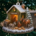 thumbnail image 3 of Cozy Farm Cottage Christmas Ornament Decorative Pendant For Holiday Display, 3 of 6