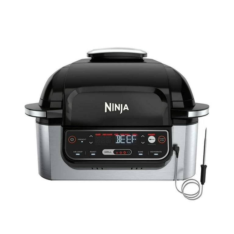 Ninja 1760 Watt Foodi Smart Grill with Recipe Book 