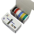 thumbnail image 2 of Cbazy Kit de cables de conexión (kit de cables trenzados) Cable eléctrico de caucho de silicona flexible de calibre 28, 6 colores, 32,8 pies cada uno, 28 Awg, 2 of 5