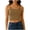 Khaki, variant on Lace Trim Ribbed Crop Tank Tops for Women Solid Sleeveless Form Fitting Cami Tops Soft Breathable Blouse for Casual and Layering Wear