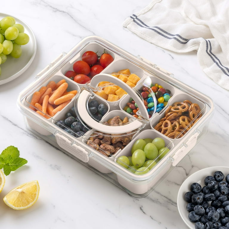 COOK WITH COLOR Snackle Box, 8-Compartment Charcuterie Tray