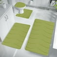 thumbnail image 5 of Under $15 Tyidzon Bathroom Rugs Solid Color Bath Mats 4 Set Bath Mats for Bathroom Toilet Mats Universal Soft Comfortable Water Absorption Non-Slip Thick Easier to Dry for Bathroom Bedroom, 5 of 7