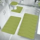 thumbnail image 4 of Juego de 4 alfombrillas de baño de espuma, suaves, absorbentes y antideslizantes, lavables a máquina y de secado rápido, para hogares y baños de invitados. Aestivo | Verde | AESTIVO, 4 of 7