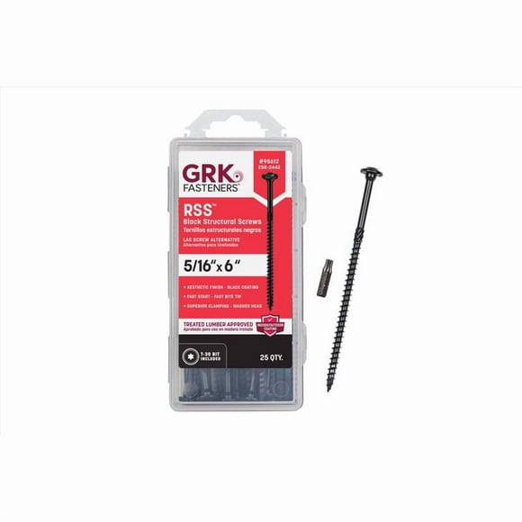 STRCTURL WD SCRWS STR 6"(Pack of 1)