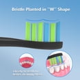 thumbnail image 4 of Toothbrush Heads iOearry 7am2m AM101/AM105 10 Pack Black, 4 of 7