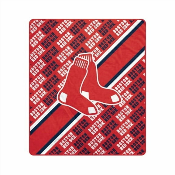 Pegasus Boston Red Sox 60" x 70" Diagonal Lined Wordmark Ultra Soft Blanket