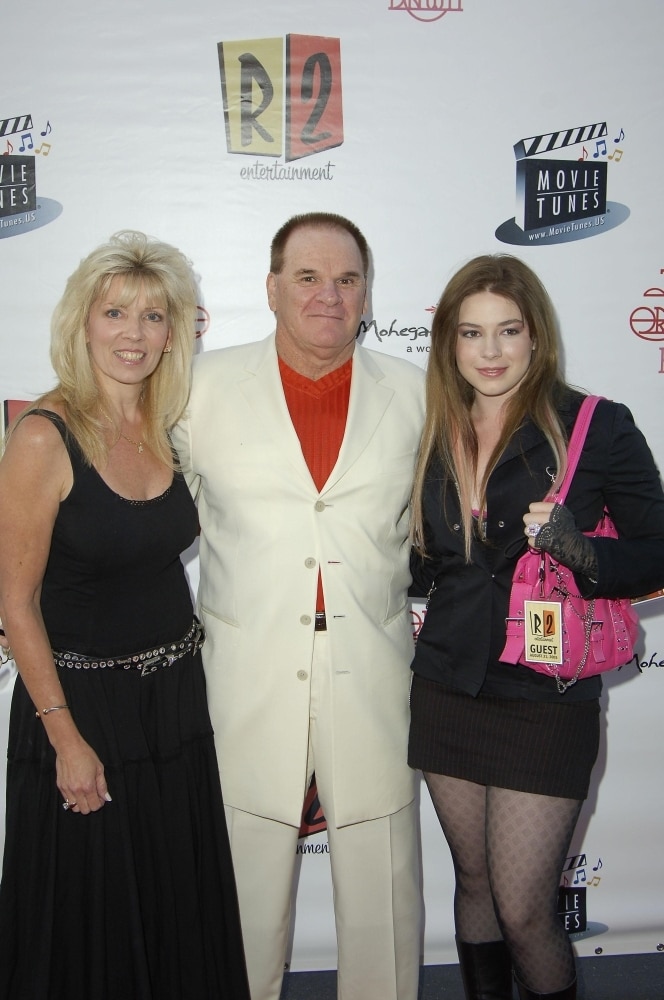 Carol, Pete Rose, Chea At Arrivals For The Grove_S Summer Concert