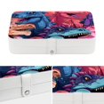 thumbnail image 4 of Dinosaur PU Leather Necklace Organizer Decorative Box with Removable Compartment Portable Necklace Holder, 4 of 6