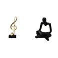 thumbnail image 1 of Escultura De Resina De Pensador Abstracto Armónico, Figura De Nota Musical, Adorno Creativo De Mesa Para Sala De Estar, Escritorio, Centro De Mesa, Regalo De Inauguración De La Casa, 1 of 8