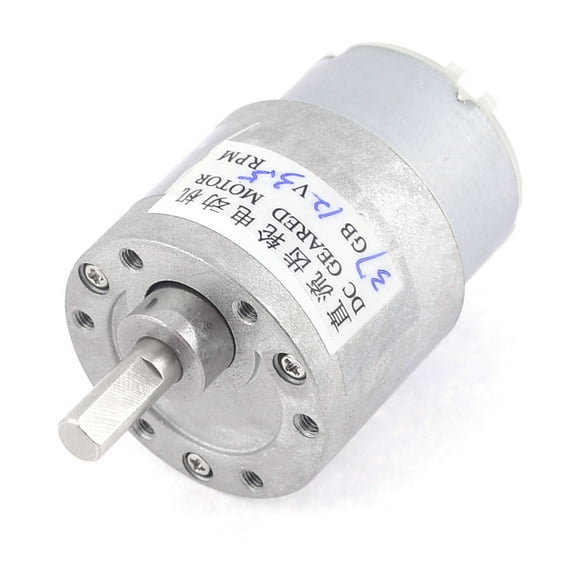 12VDC 3.5RPM Speed Reducing 6mm Shaft Diameter Electric Geared Motor