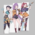 thumbnail image 2 of Womens KPop Demon Hunters Huntrix Manhwa Style T Shirt, 2 of 5
