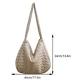 thumbnail image 3 of Sac à Bandoulière pour Femmes, Sac à Main Matelassé avec Fermeture Éclair, 3 of 7