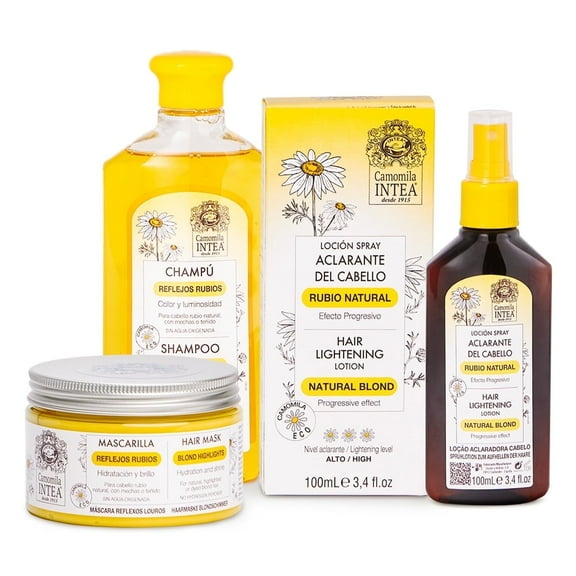 Camomila Intea Hair Lightener - 3-in-1 Kit Natural Blond Kit Camomila Intea