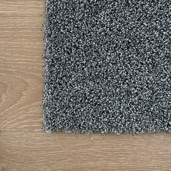 'Plush' Residential Luxury Carpet Tiles / Squares - Dark Gray - DIY, Seamless, High-Density Pad, Machine Washable (40sf)