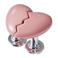 thumbnail image 3 of Botón de Presión para Inodoro En Forma De Corazón Macarena Color Rosa Paquete de 4, 3 of 8