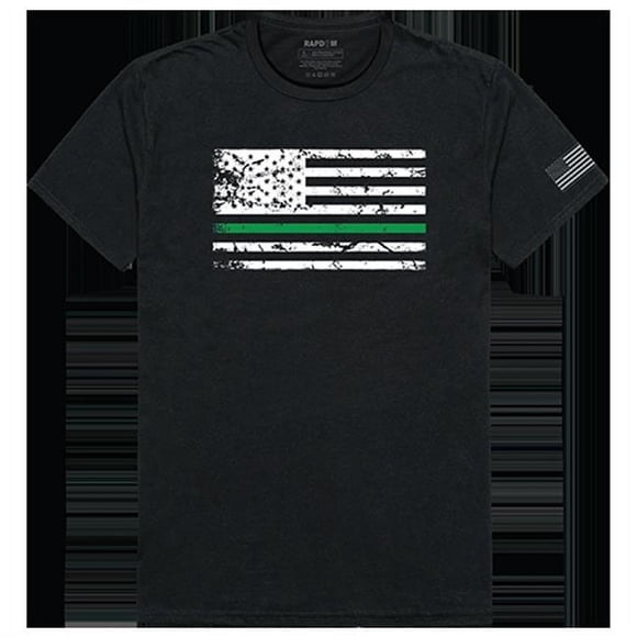 Rapid Dominance TS1-804-EQ4-02 TGL Flag Tactical Graphic T-Shirt, Black - Medium