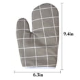 thumbnail image 3 of Oven Mittens Heatproof Non-slip 2PCS Cotton Linen Kitchen Mittens Baking Mitts, 3 of 10