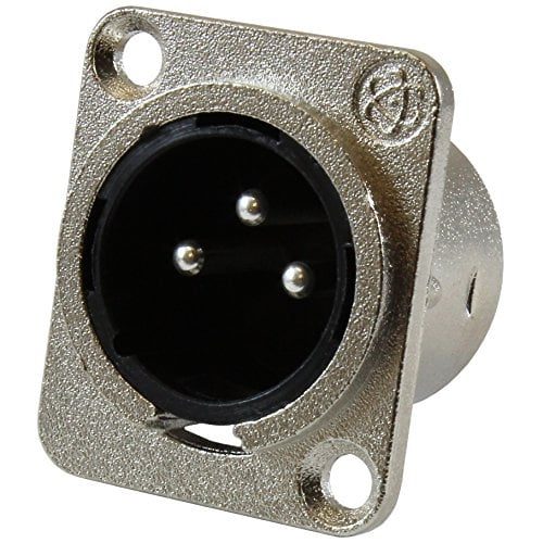 XLS Audio XLR Macho Jack 3 Pines - Montaje en Panel Jacks Serie D Tama