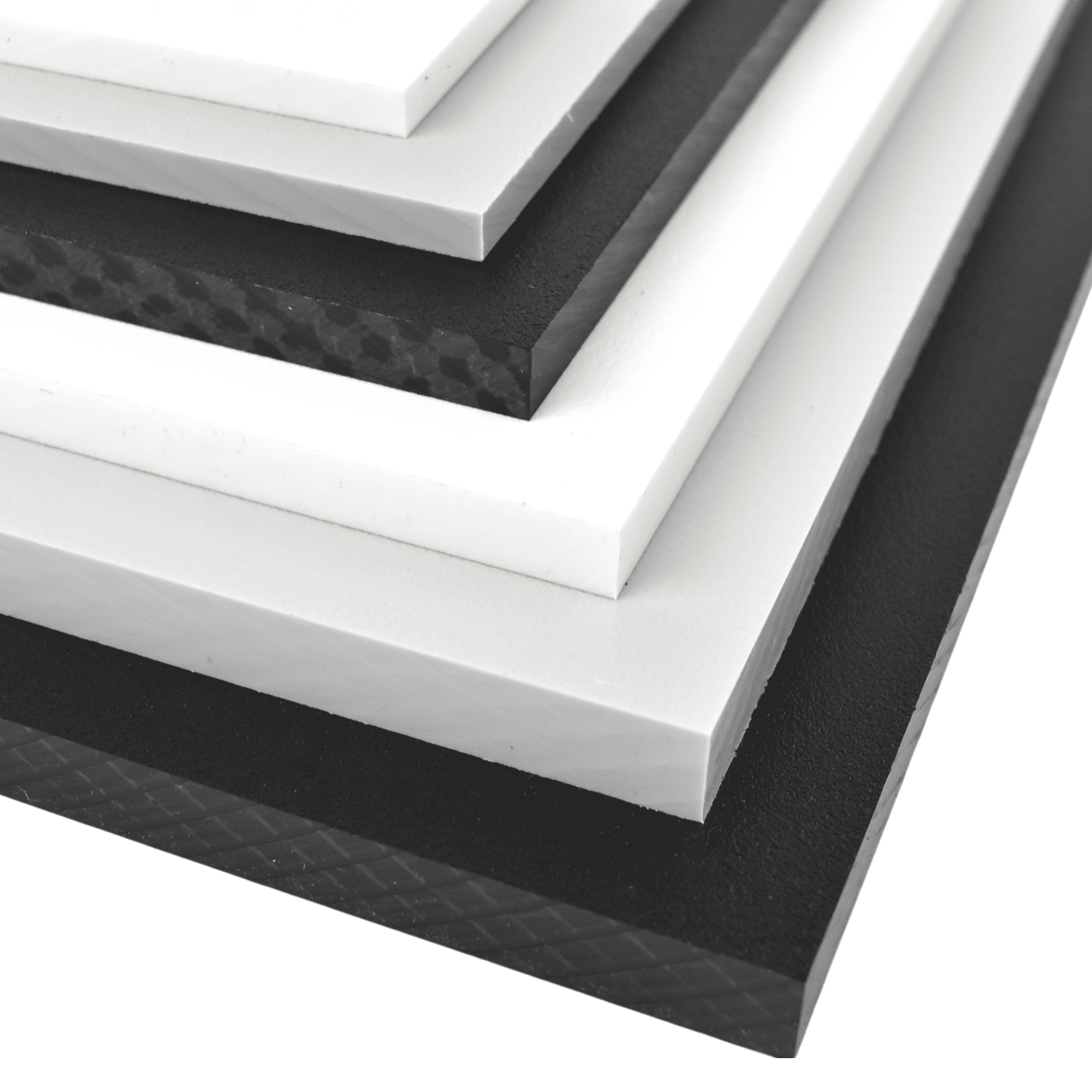 High Density Polyethylene Plastic Sheet 1/2" x 12" x 24" Black Smooth HDPE 