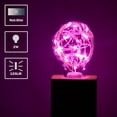 thumbnail image 2 of Bombilla LED rosa decorativa HOWORR, 2 W, E26, paquete de 4, 2 of 6