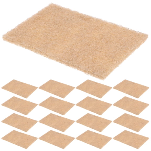 Masteelf  20 Pcs Dish Scrubber Pads Sponges Kitchen Scouring Light Brown