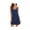Navy Blue, variant on Ekouaer Women's Nightgown V Neck Sleeveless Sleepwear Lace Sleep Dress