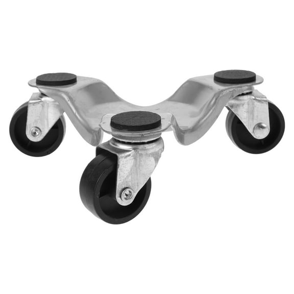 HAKIDZEL 1Set Furniture Movers Dolly for Heavy Furniture with Swivel Wheels Iron Silver 11.8x7.9x2.4in