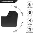thumbnail image 3 of 4Pcs Universal Mud Flaps for Car Pickup Van Truck Mudflaps Mudguards Splash Guards with Screw, 3 of 8