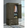 thumbnail image 2 of Glory Furniture Louis Phillipe G3105-A Armoire , Gray, 2 of 7