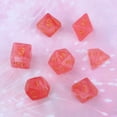 thumbnail image 2 of kusrkot 7 Gem Acrylique Polyédrique Multifaces TRPG Jeux de Société Parti Rouge, 2 of 9
