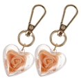 thumbnail image 4 of Flower Keychain Charm for Bag Hanging with 2Pcs Decorative Key Rings, 4 of 5