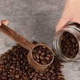 thumbnail image 4 of Cuchara de café de madera de 2 piezas para café molido-cuchara medidora de café en nogal negro, 4 of 5