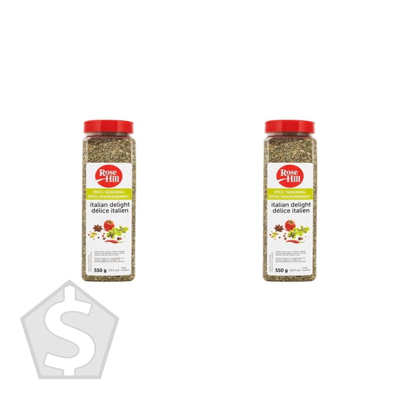 Rose Hill Italian Delight Seasoning, 550 g - Pack of 2