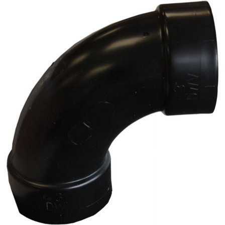 3 Inch ABS Long Sweep 90 Degree Elbow, ABS Construction