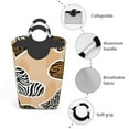 thumbnail image 2 of DouZhe 50L Rectangular Laundry Basket, Hearts Leopard Tiger Zebra Texture Prints Waterproof Foldable Laundry Hamper with Aluminum Handles, 2 of 6