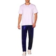 thumbnail image 2 of Pantalones de lentejuelas INSPIRE CHIC para hombres, pantalones rectos brillantes para fiestas disco, 30 azul, 2 of 6