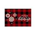 thumbnail image 1 of TIELUTT Ensemble de Napperons de Noël en Lin, Nappe Thermique pour Table à Manger, Tapis de Nourriture pour Table de Cuisine, Ensemble Rond pour 4, Grand Ensemble de Table à Manger Ronde pour 4, Ensemble de Table à Manger Ronde, Ensemble de 4 Pcs en Verre, Tapis d'Automne pour Intérieur, 1 of 4