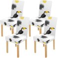 thumbnail image 1 of Funda Protectora para silla ABPHQTO Tucanes Piñas y Hojas de Palma Juego de 4, 1 of 4