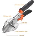 thumbnail image 2 of Mitre Scissors 45° - 135° with 10 Replacement Blades for Cutting PVC Wood Plastic Rubber Multi-Angle Trunking Scissors, 2 of 5