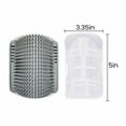 thumbnail image 5 of LQQBOX 2 Pack Self Grooming Cat Brush - Wall Corner Scratcher with Massage Combs for Long and Short Fur Cats, Kittens (Grey), 5 of 7