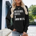 thumbnail image 2 of Sweatshirts Women Shirts Printed Casual Pullover Sweatshirt Crewneck Soft Long Sleeve Tops Black XL, 2 of 4